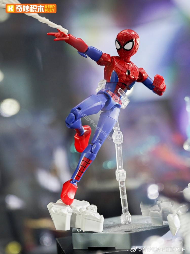 Keeppley Marvel Spider Man Zero Version 01 Spider Man Peter Parker Model Kits