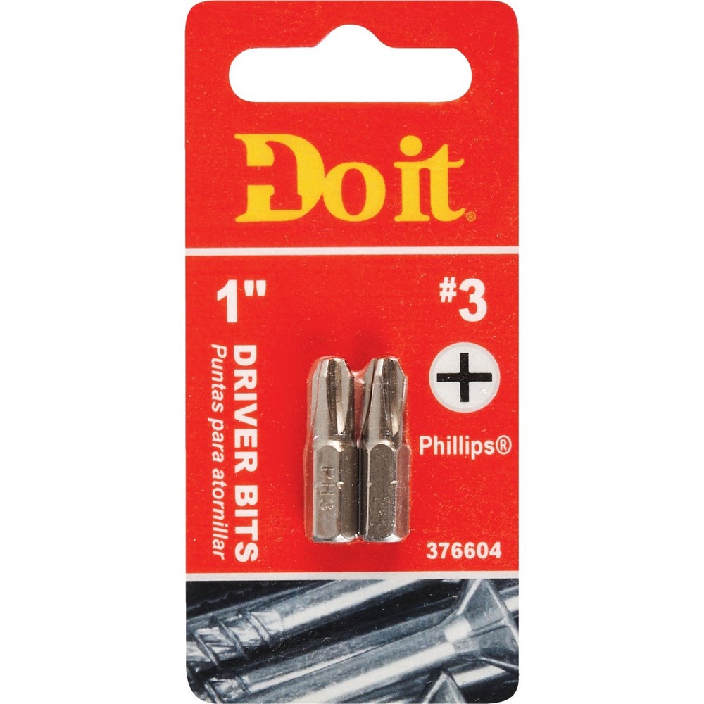 Do it #3 Phillips 1 In. Insert Screwdriver Bit (2-Pack) 304732DB SIM Supply,