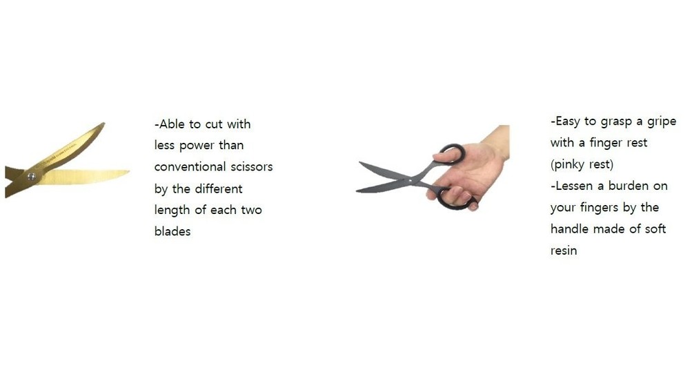 Hikigiri Slim Scissors for Delicate Precise Paper Cutting Dark Gray Handle
