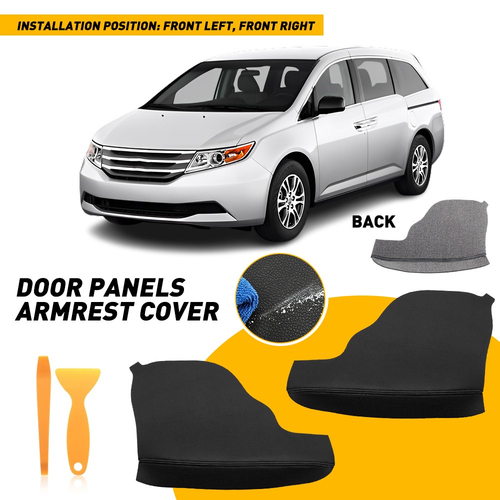 Front Door Panel Armrest Cover Skin Driver & Passenger Side For Honda Odyssey