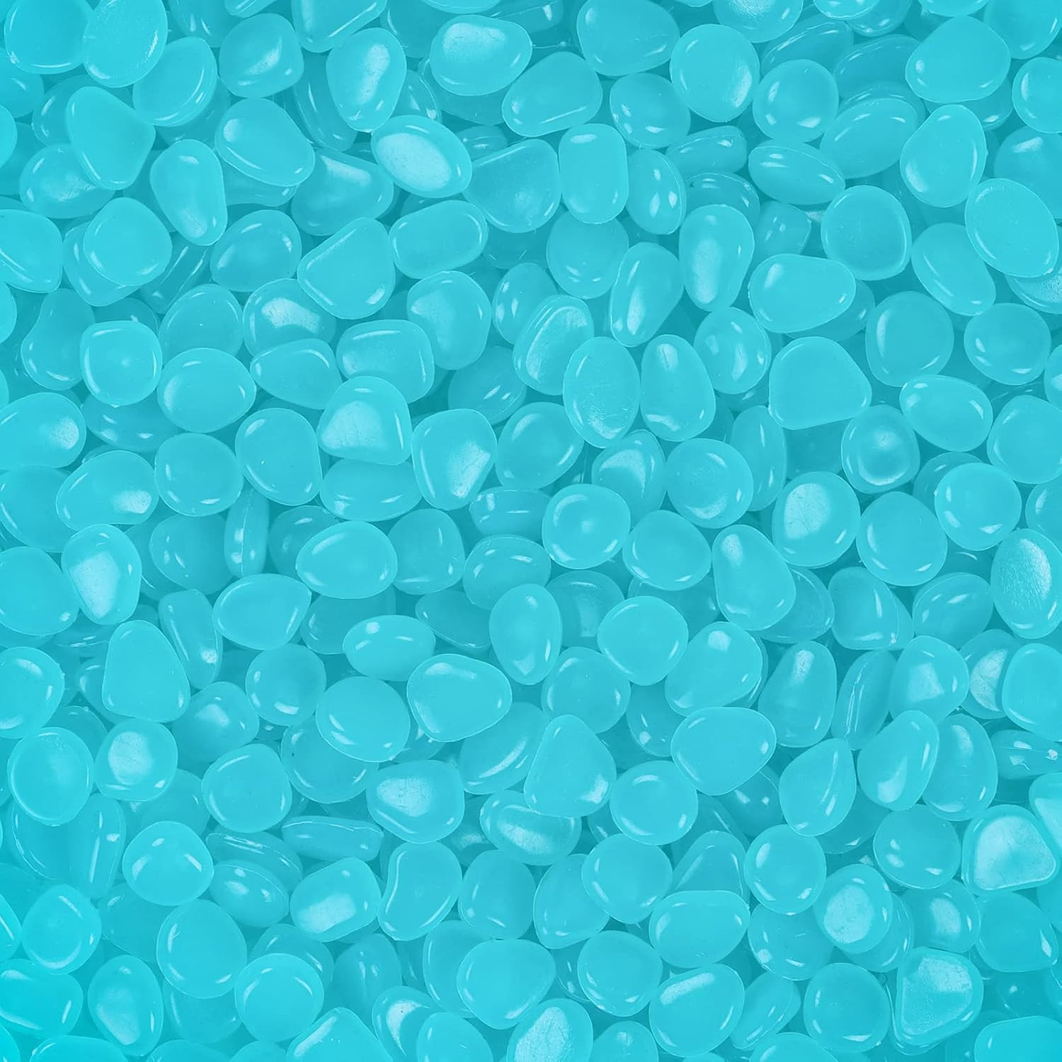 1000PC Glow in the Dark Stones Glowing Rocks Luminous Pebbles for Outdoor Decor,