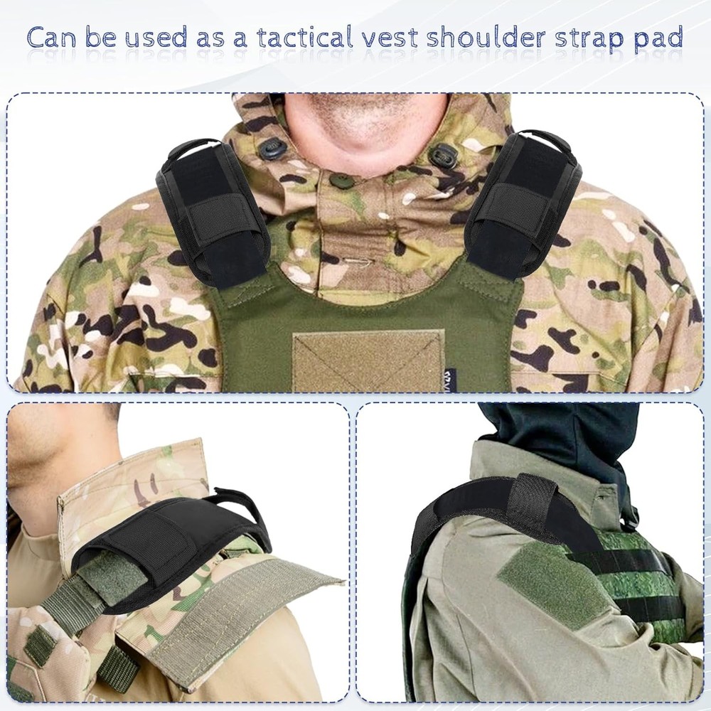 2 Pcs Soft Shoulder Strap Pad, Thick & Breathable Backpack Strap Pads, Removable