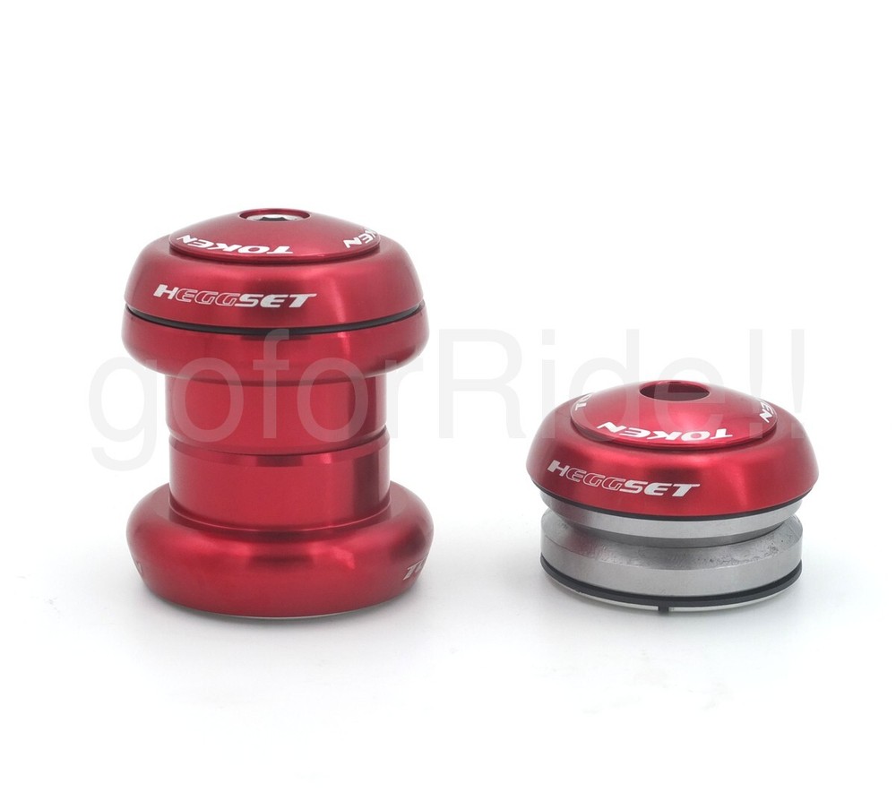TOKEN TK060 Heggset 1-1/8" Threadless/Integrated Headset Black/Red