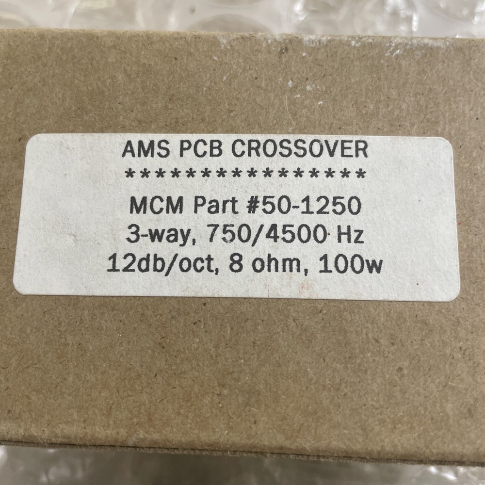 MCM 50-1250 3 Way AMS PCB Crossover 100W