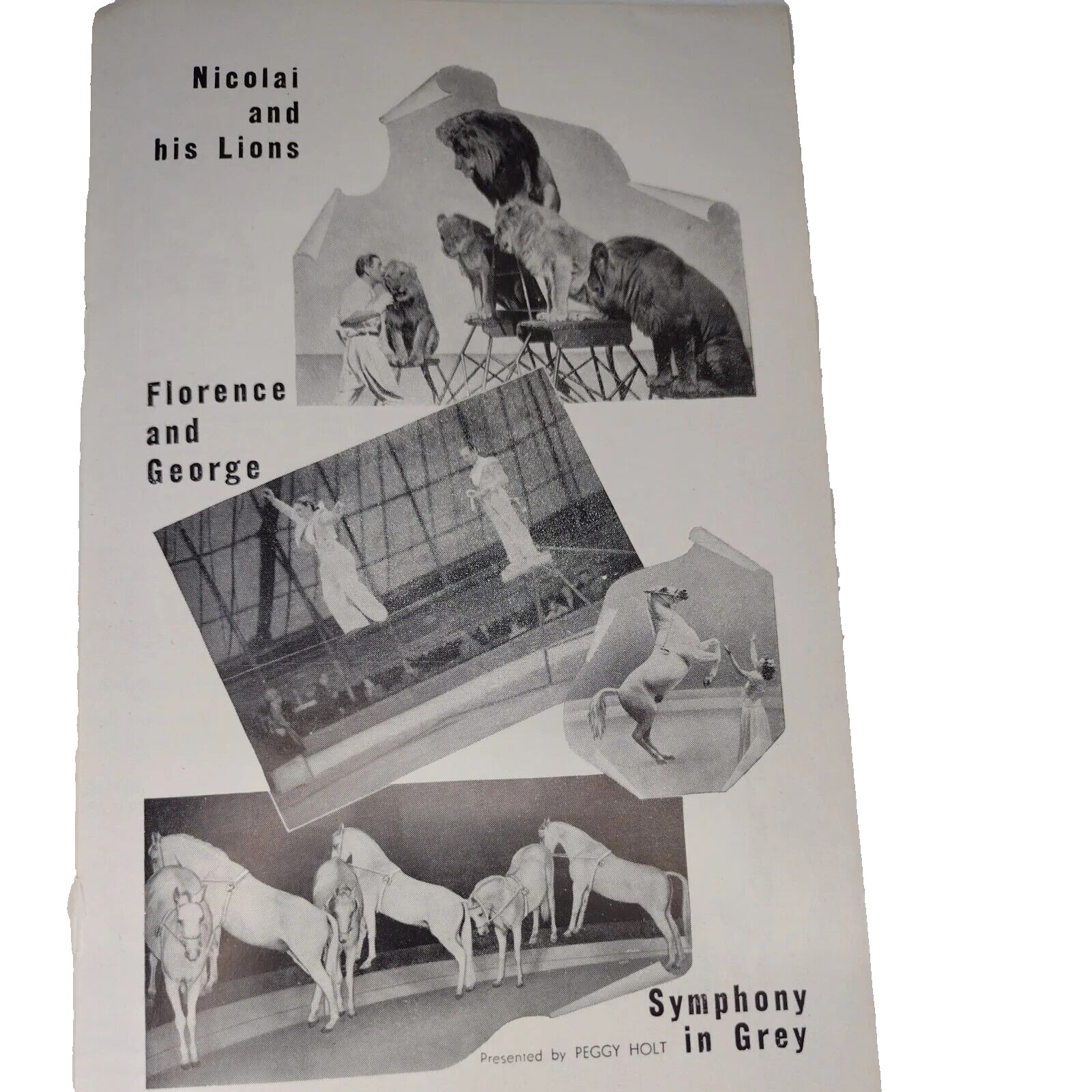 Vintage 1947 Bertram Mills Circus 12-page Program/Booklet for Great Britain Tour