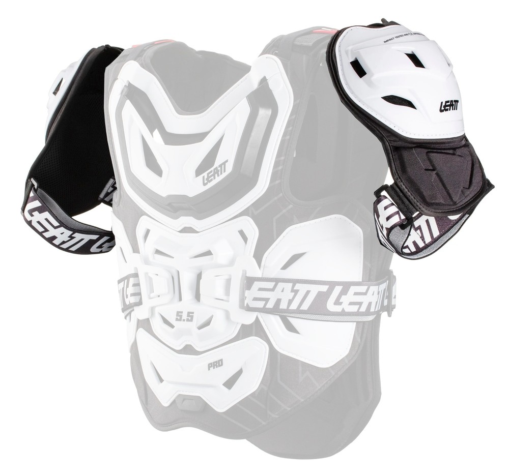 Leatt 5.5 Pro Chest Protector Shoulder Guards White SM-XL