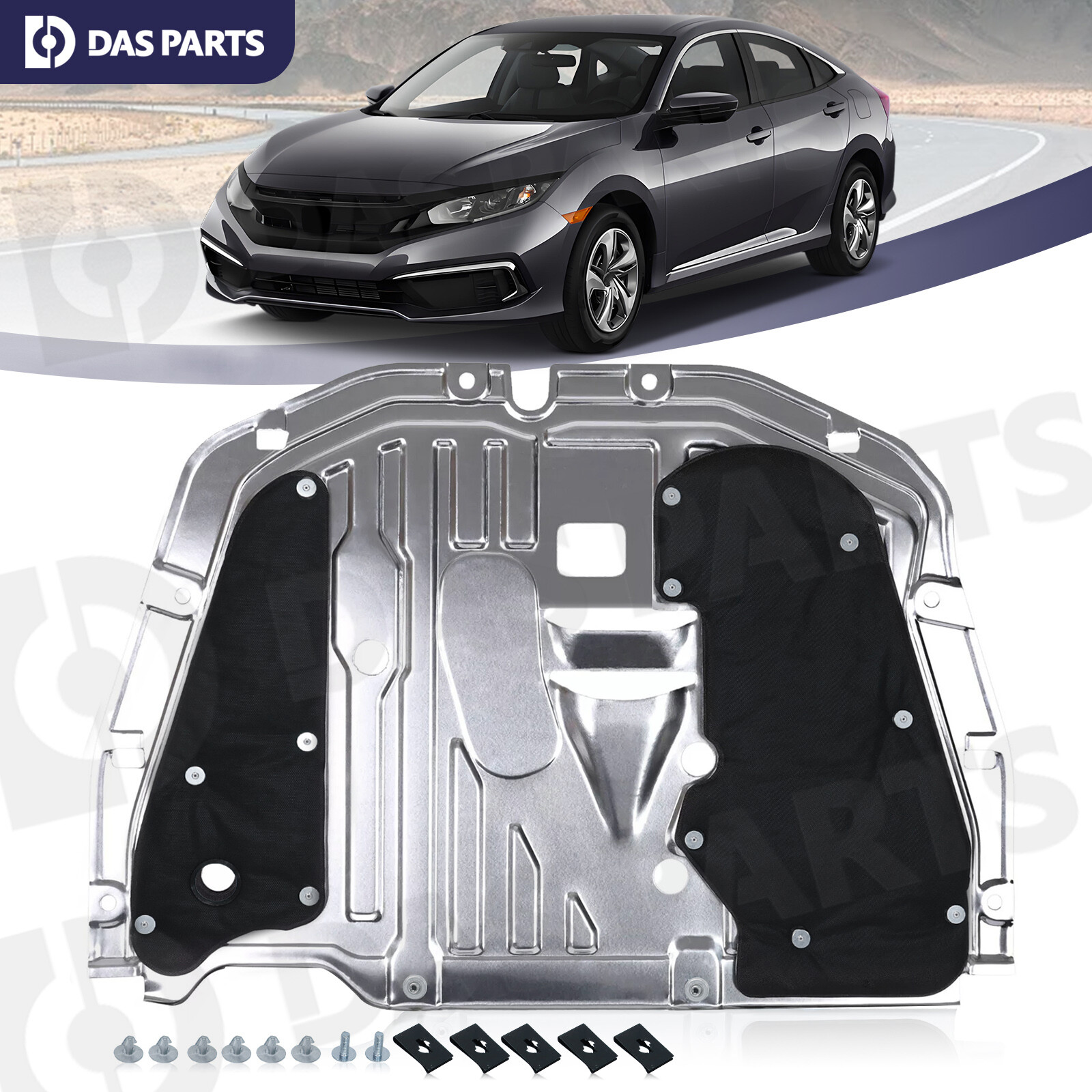 For Honda Civic 2016-2021 Engine Splash Guard Car Shield Cover Board 74110TBAA00