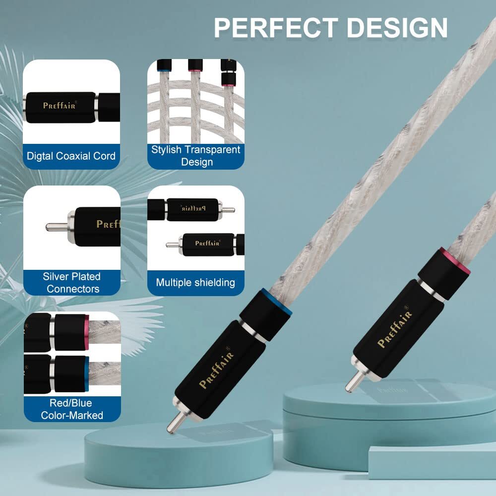 high-end OCC Silver Plated audio wire 2RCA plug cable HIFI audio amplifier cable