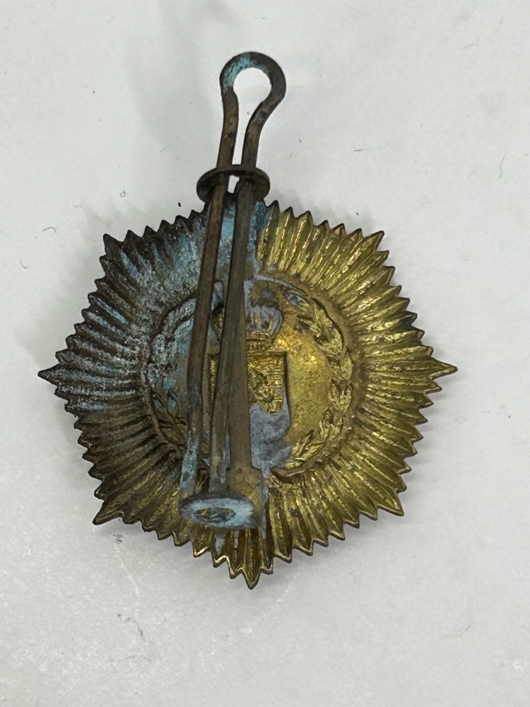 Vintage Unknown Foreign Army Hat Badge