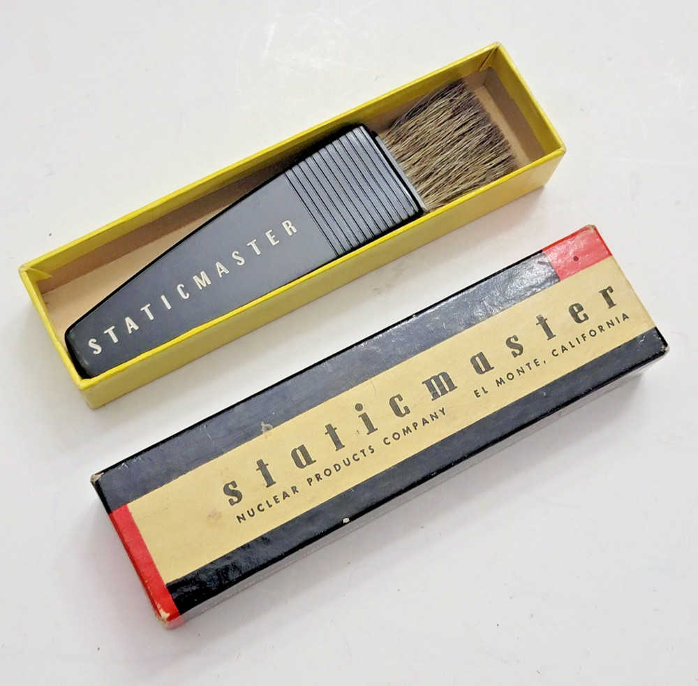 StaticMaster Brush 1",  Stereo Equipment Vintage Static Master w/ box