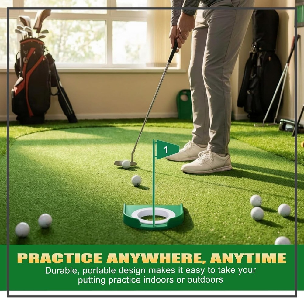 Golf Putting Practice Cup Hole Training Aids Golf Accessories Training Putter...