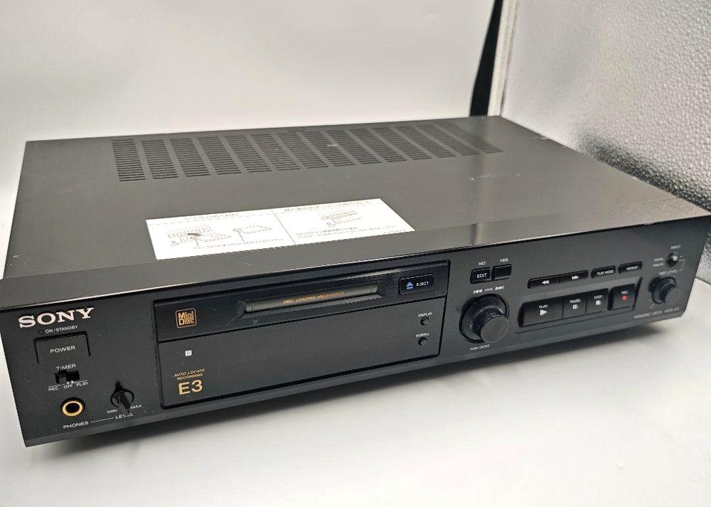 Sony MDS-E3 MD Deck Recorder Pro MiniDisc ATRAC Tested Working
