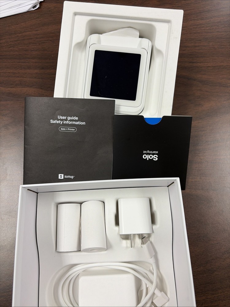 SumUp Solo + Printer Bundle - Credit Card Payment Card Reader. Full Touch-Screen