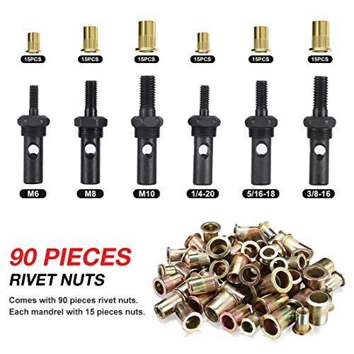 14-Inch Professional Hand Rivet Nut Tool Setter Kit