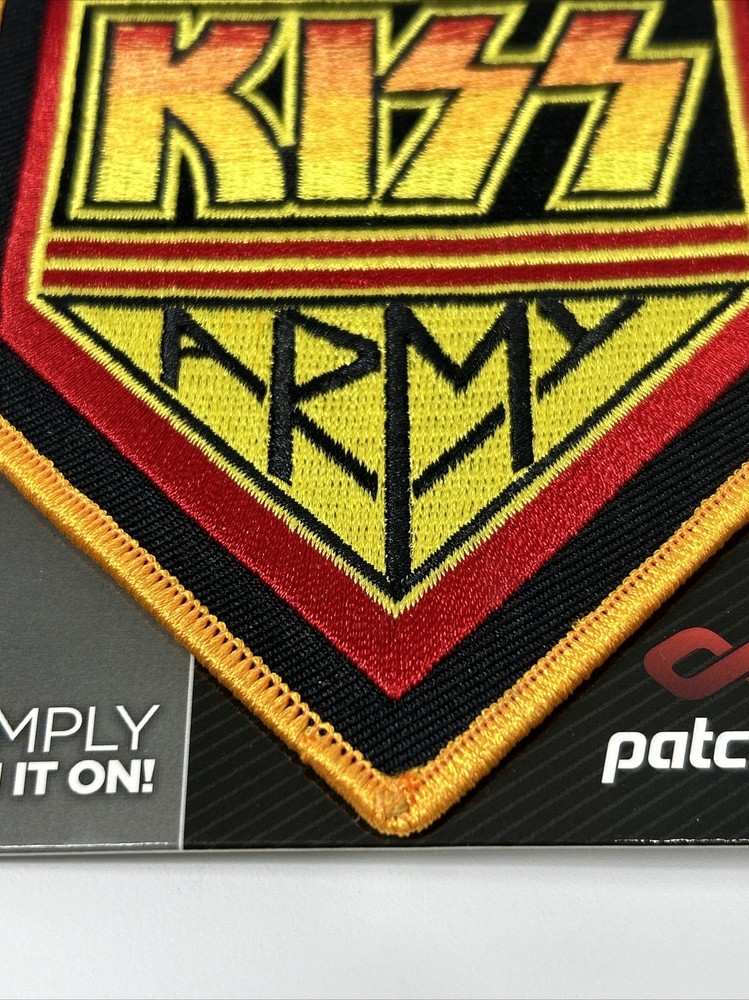 KISS Army Patch Pin No Iron Needed Embroidered Figpin 2019