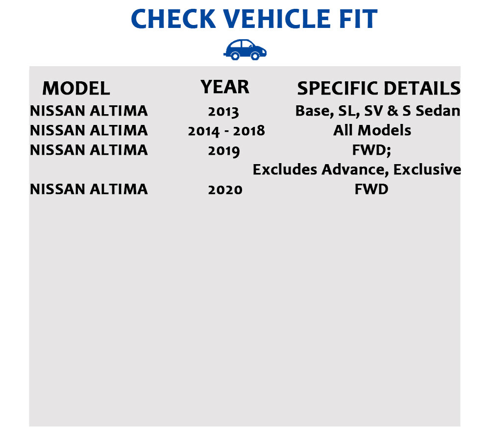 Drilled Slotted Front Rear Rotors and Brake Pads Kit for Nissan Altima Brakes