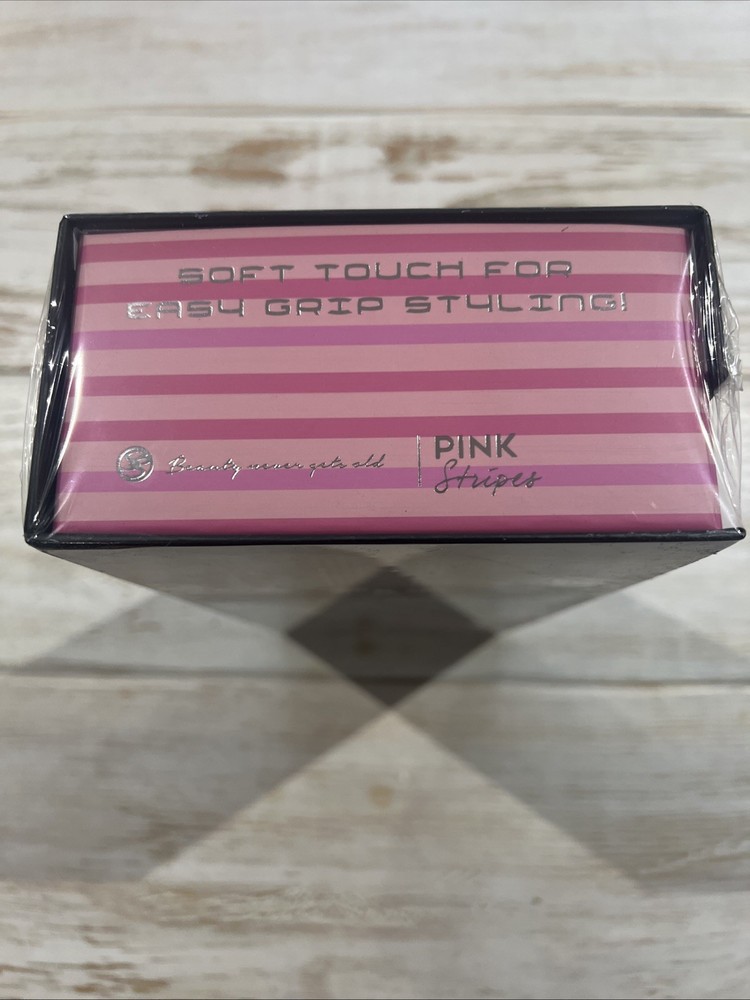 Royale Genius Heating Element professional Ceramic flat Iron Pink Stripes. New!