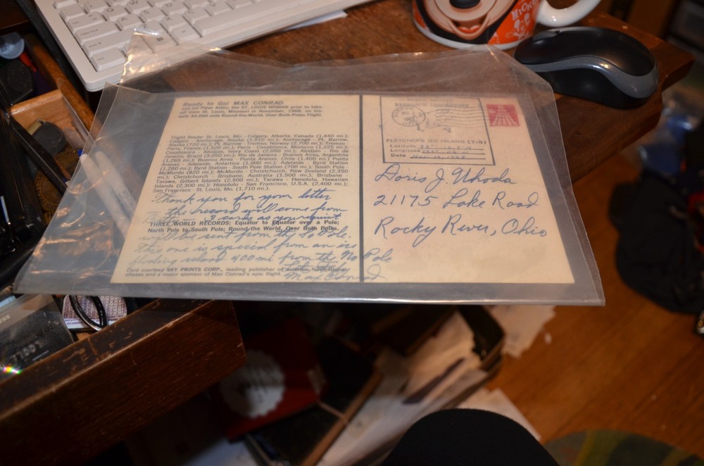 Pilot Max Conrad Signed Post Card