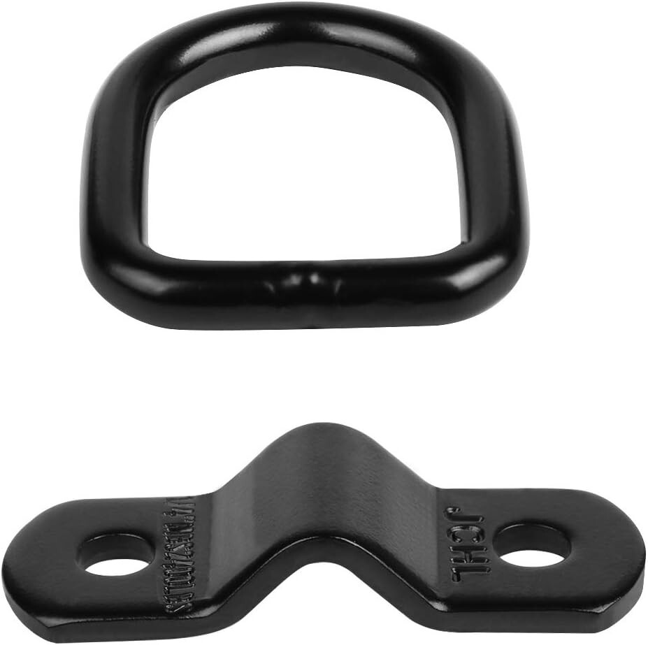 Heavy Duty D Ring Cargo Tie Downs - 4-Pack for Secure Load Transport