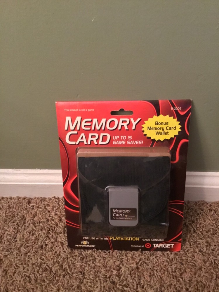 Sony Playstation 1 Performance Memory Card with Wallet Holder