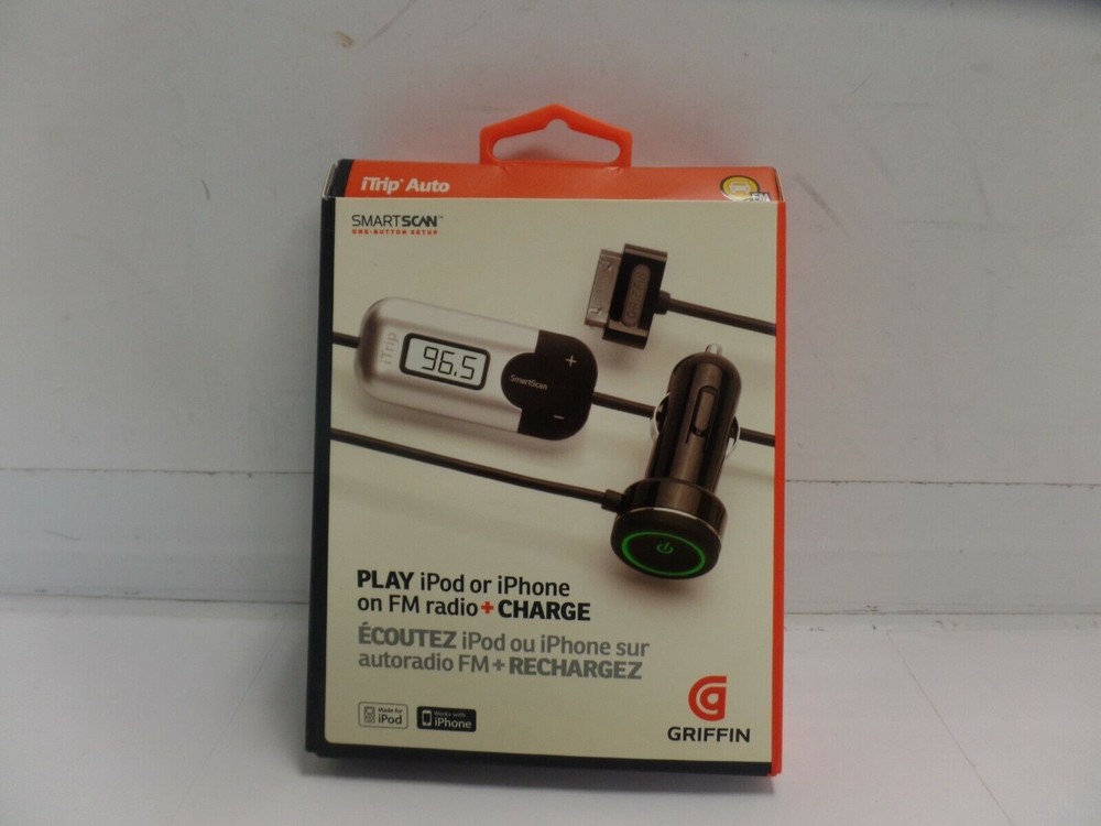 Griffin iTrip Auto FM Transmitter Car Charger for iPod iPhone 4S Dock Connector