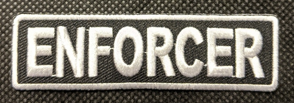 Enforcer Embroidered Biker Patch