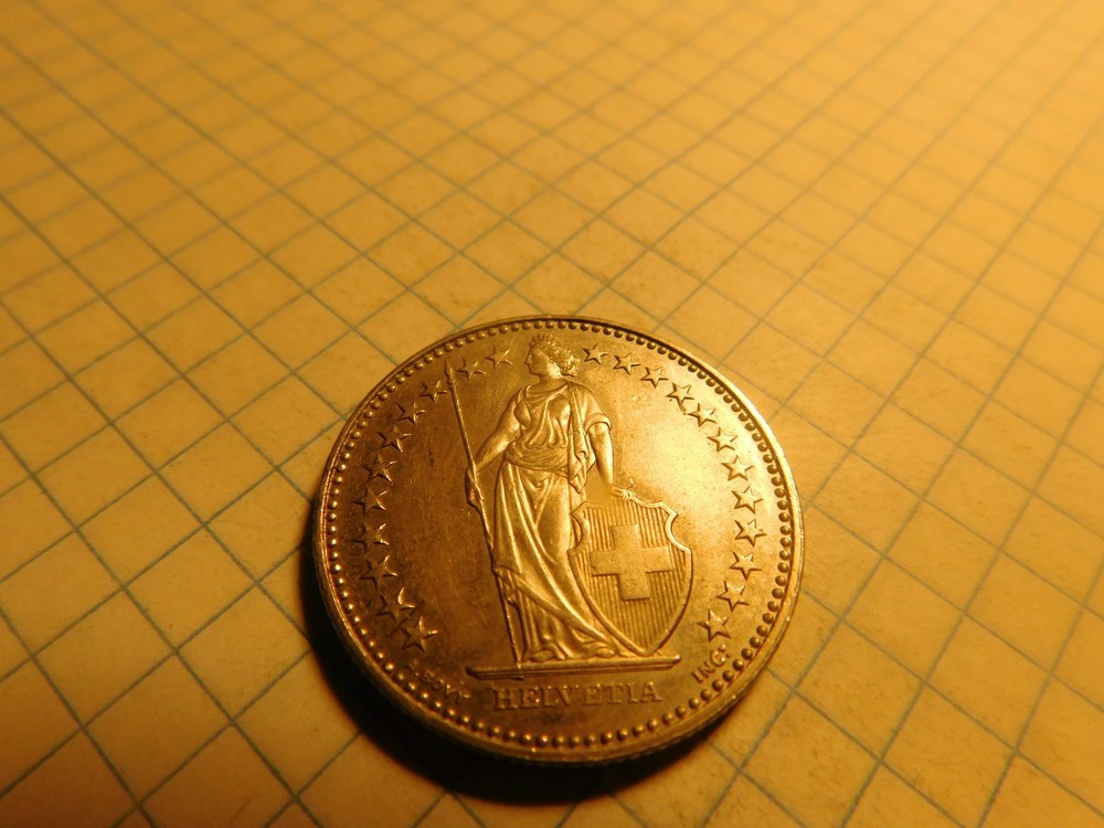switzerland 2 francs 2001 # 1093