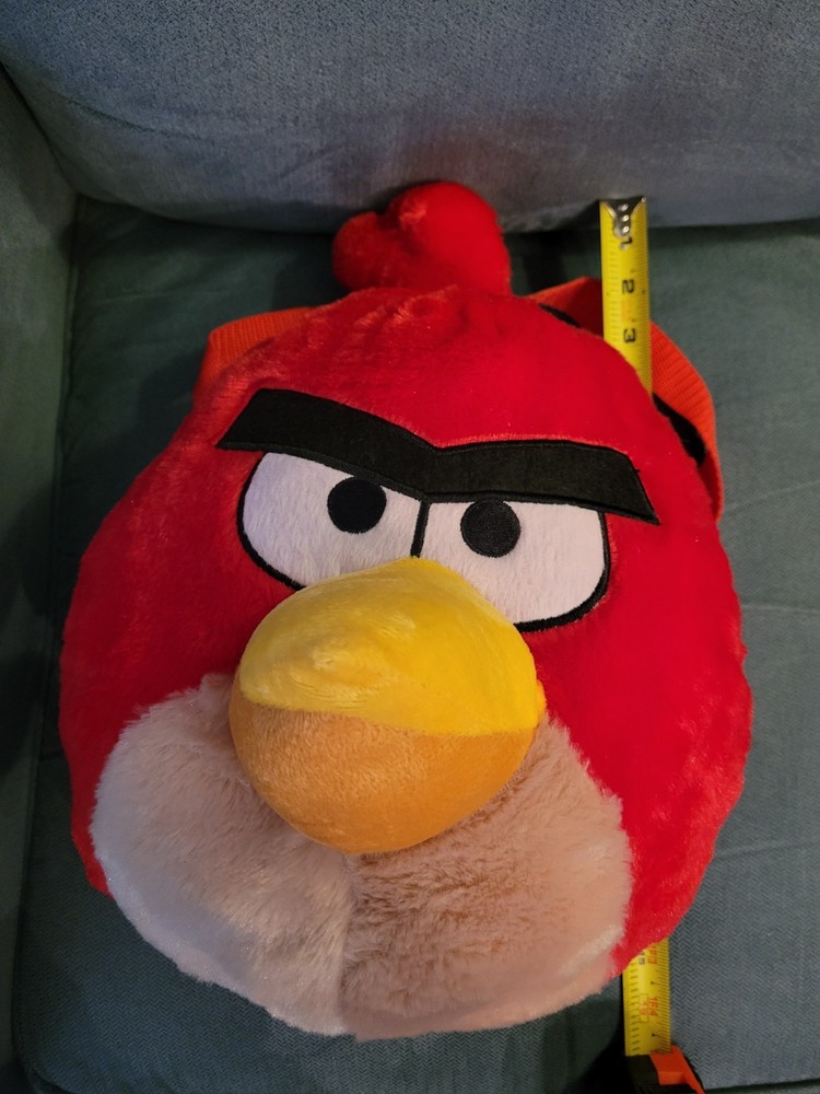 Red Angry Birds Plush Backpack