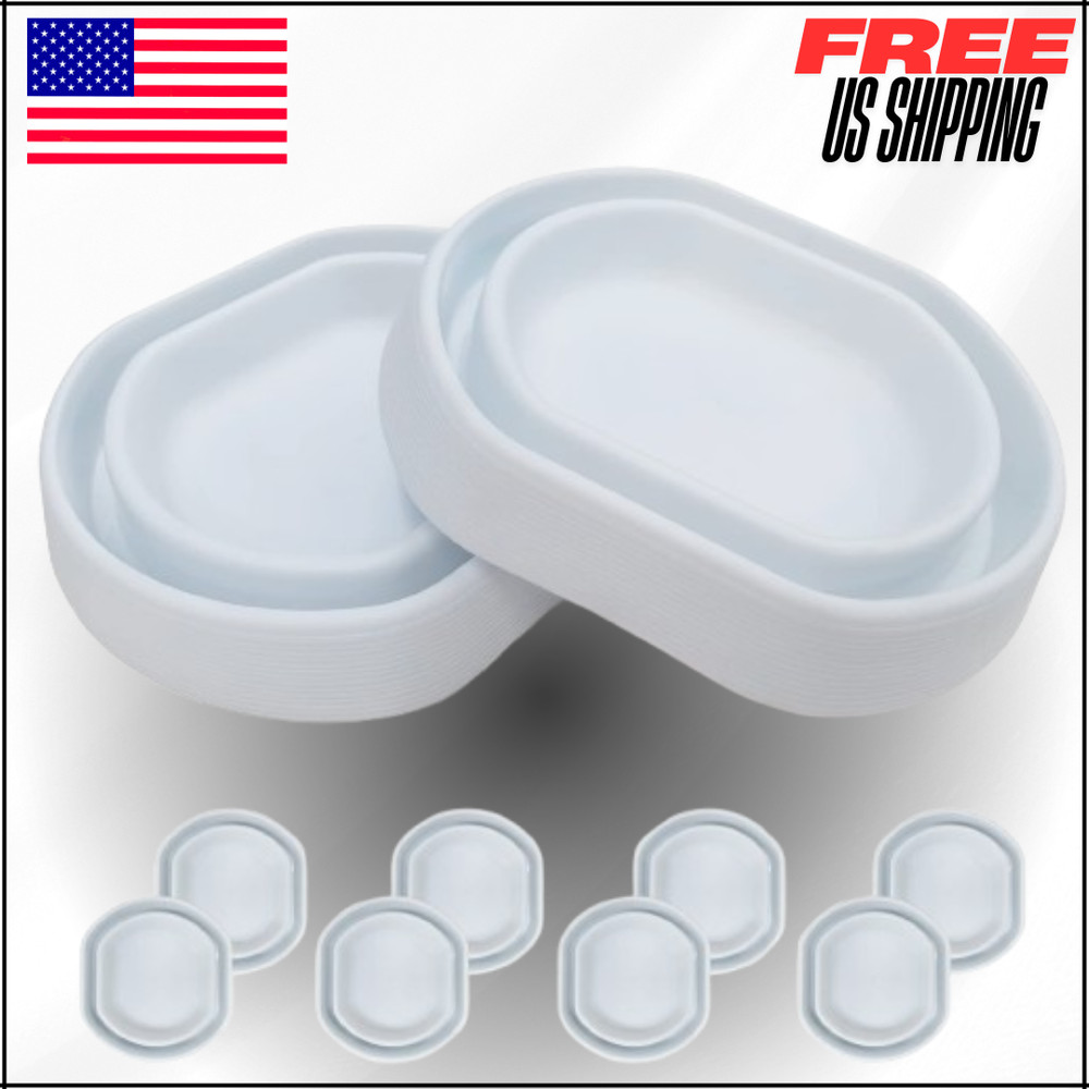 Bed Bug Interceptors Detector Bedbug Traps for Bed Legs (White - 8 Pcs)