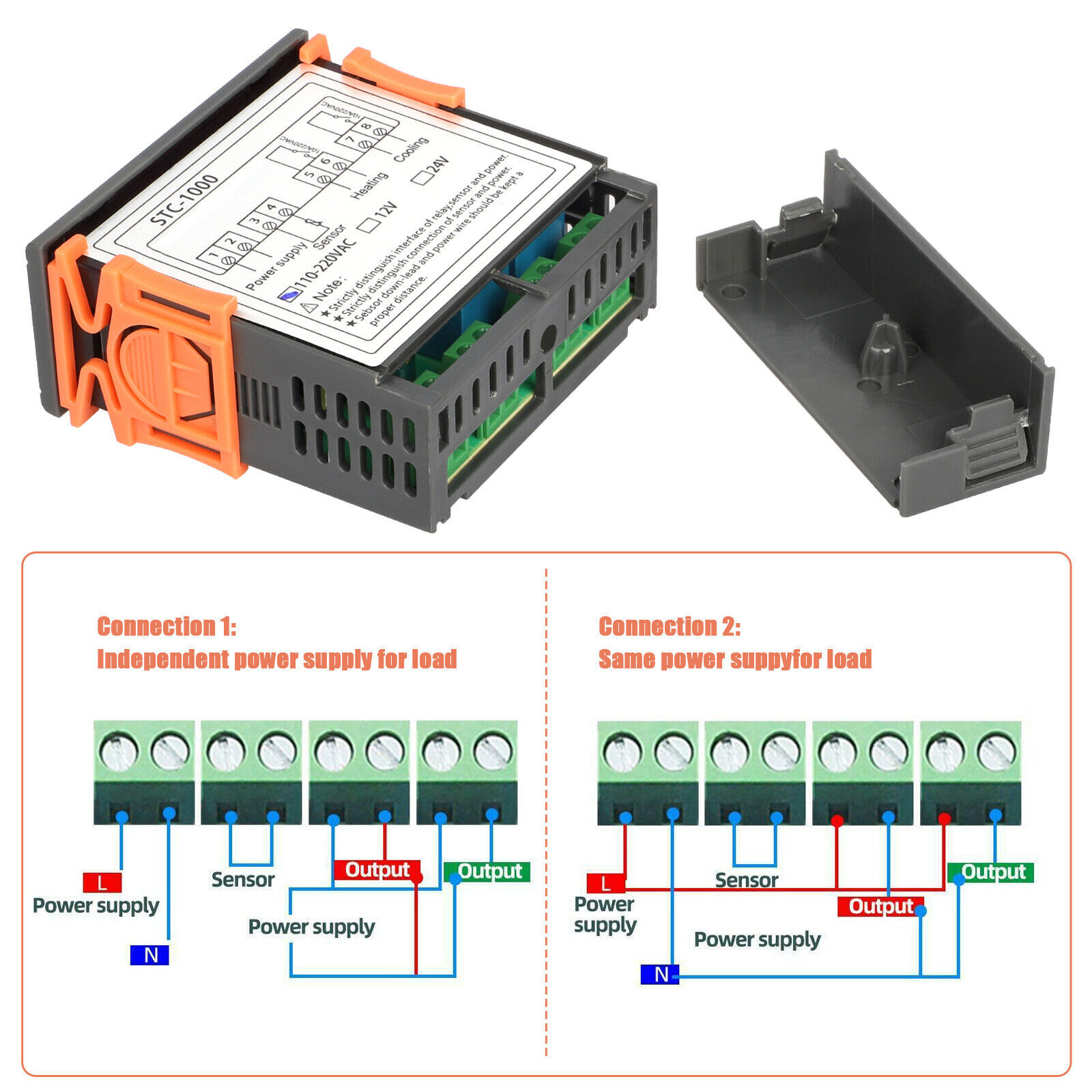 STC-1000 Digital Thermostat for Incubator Temperature Control Thermoregulator