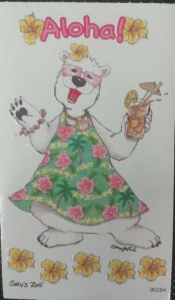 SUZY'S ZOO "ALOHA!" STICKER MODULE #90084