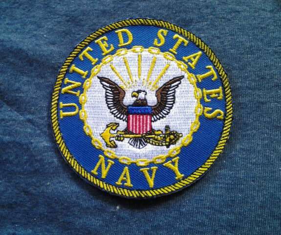 UNITED STATES NAVY With HOOK BACKING Military Patch PM0004V EE