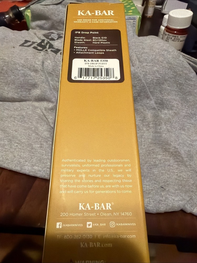 KA-Bar IFB Drop Point Bowie Nib