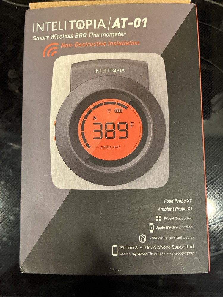 InteliTopia AT-01 Smart Wireless BBQ Thermometer