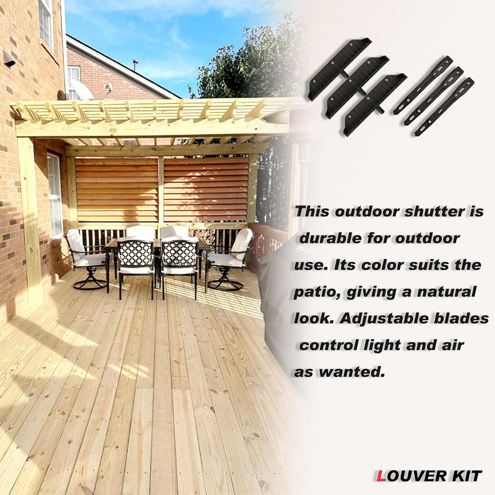 Louver Hardware System for Blinds and Shutters, Sunblind System Brackets, Louver