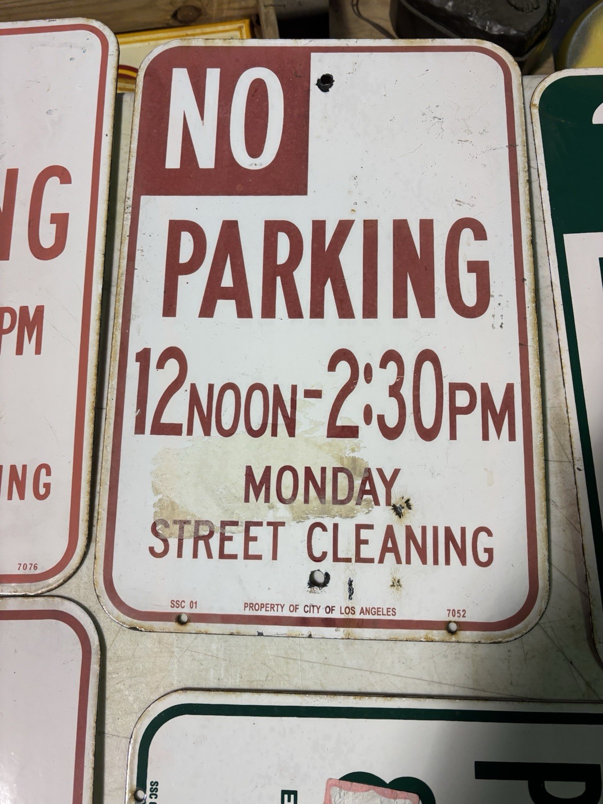 porcelain california street sign Vintage Original