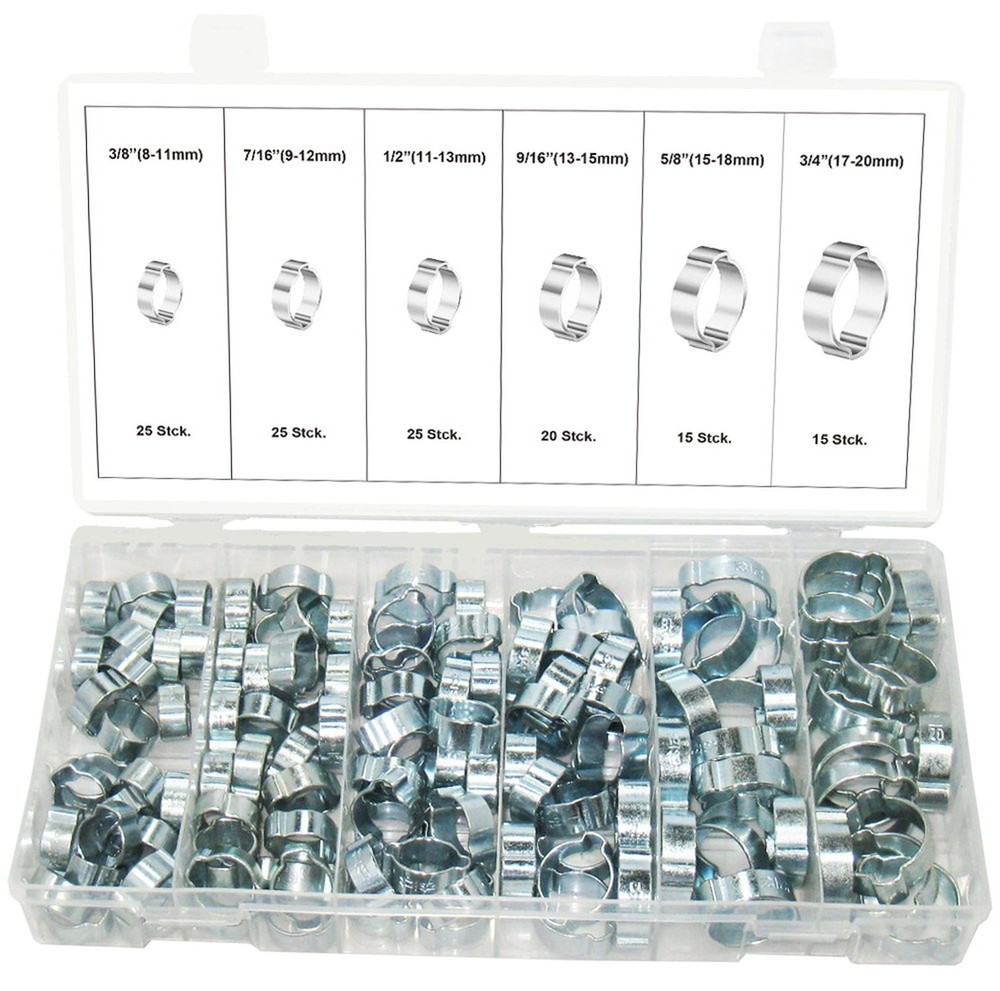 Swordfish 32310-125pc 2-Ear Clamp Assortment