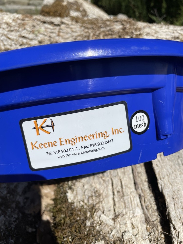 Keene Engineering Gold Classifier Sifting Prospecting Pan 100 Mesh Screen RARE!