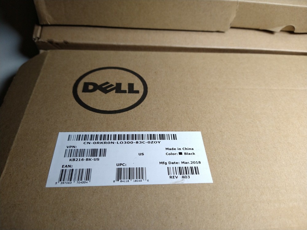 Dell KB216-BK-US Wired Keyboard - Black