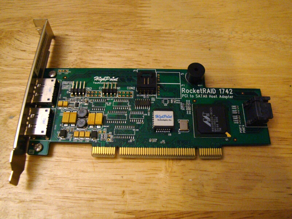 HighPoint RocketRAID 1742 4 Channel PCI SATA 3Gbps RAID Controller/WITH CABLES-2