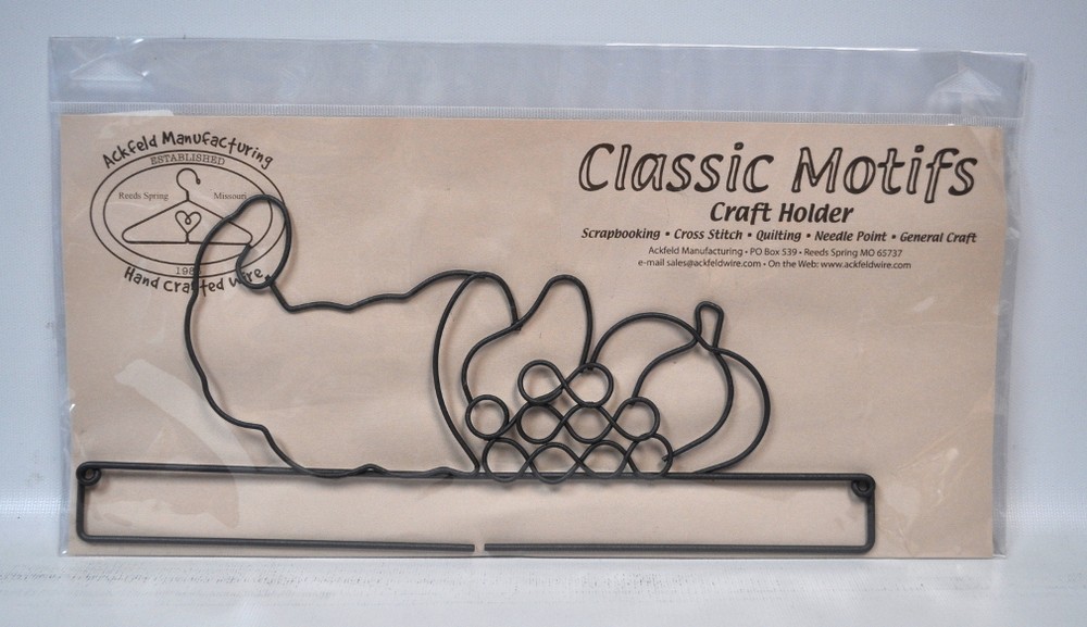 Classic Motifs Screw Split Bottom 12 Inch Cornucopia Craft Holder