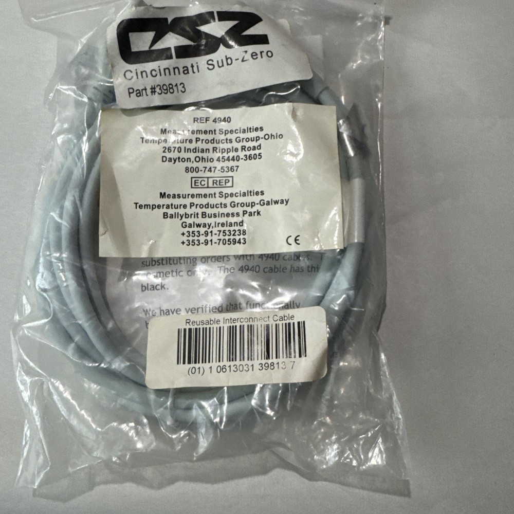 CSZ (ref.4940) Cincinnati sus-zero Measurement Specialties Adaptor Cable.