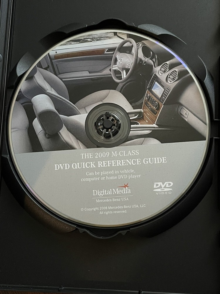 2009 MERCEDES BENZ M-Class M Class Quick Reference Guide DVD CD USED OEM