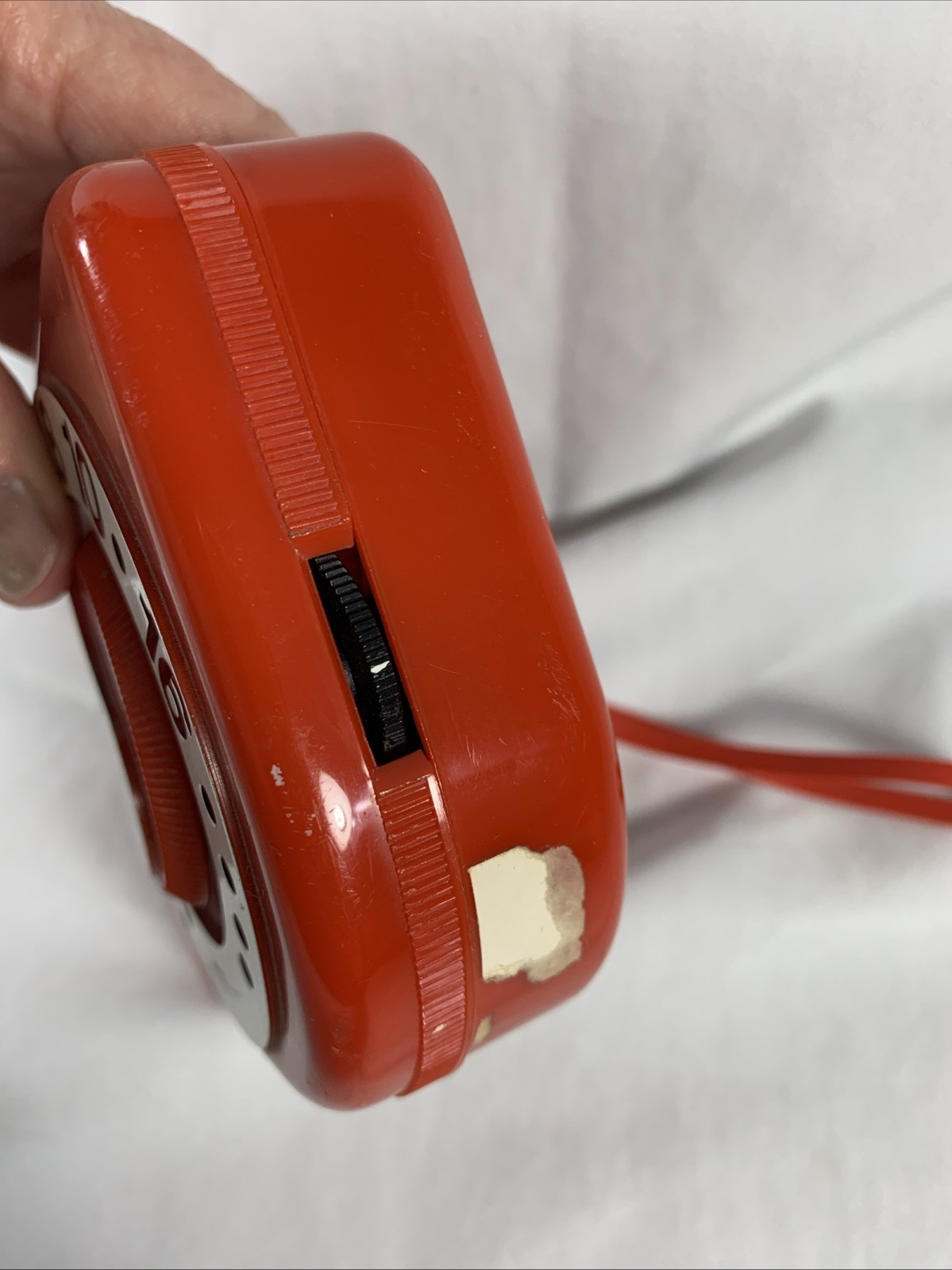 Vintage Kmart Red AM Transistor Radio Wrist Strap **Not Tested**