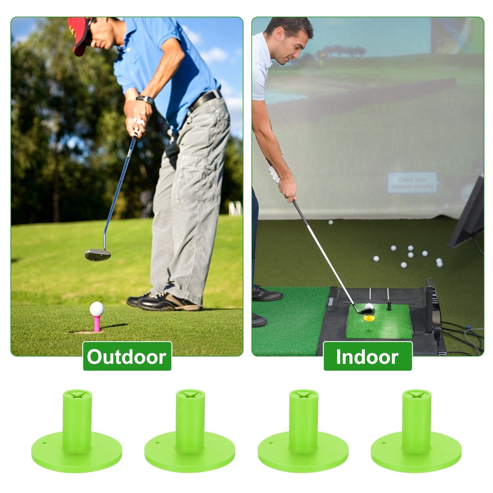 Rubber Golf Tee, 1.5Inch Golf Practice Tees Training Driving Range, Green