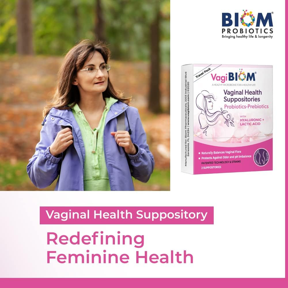 Probioitc Suppository Convenient Travel Pack with 2 Suppositories: Microbiome Fl