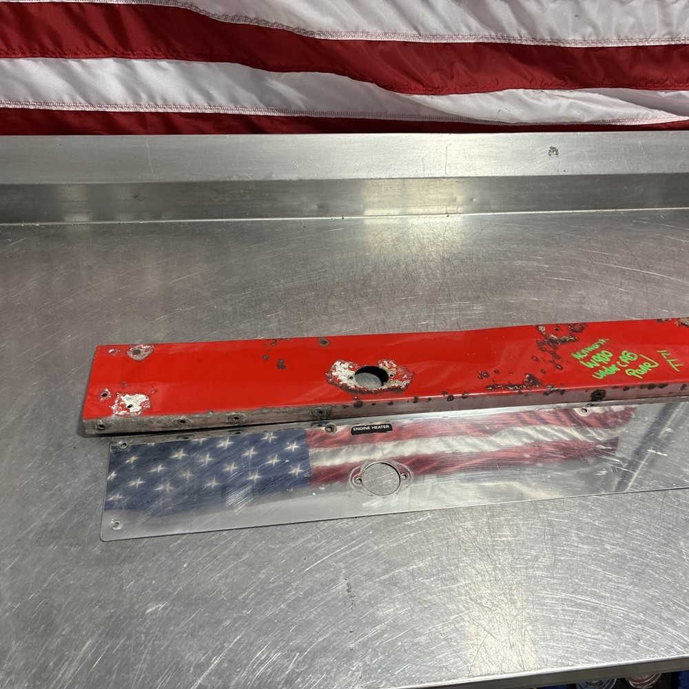 Kenworth W900 Red Panel W/ Chrome Cover Driver /Left UNDER CAB