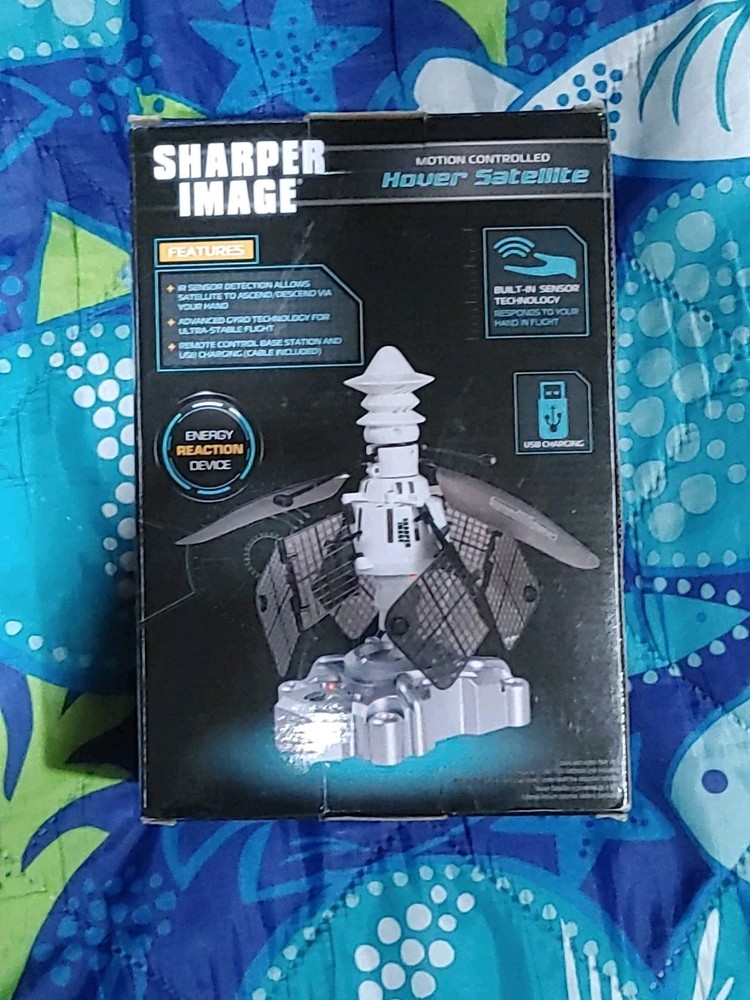 SHARPER IMAGE Motion Controlled Hover Satellite HAND Controlled USB Charging