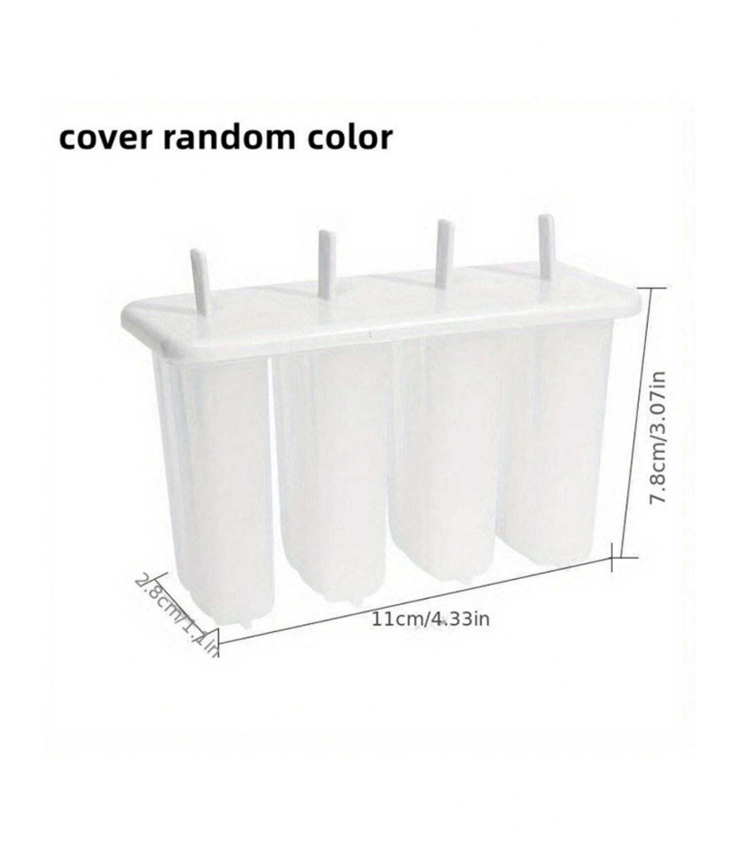 RV Kitchen 4-Popsicle Mold with Cover - Cute DIY Homemade Ice Cream Mold