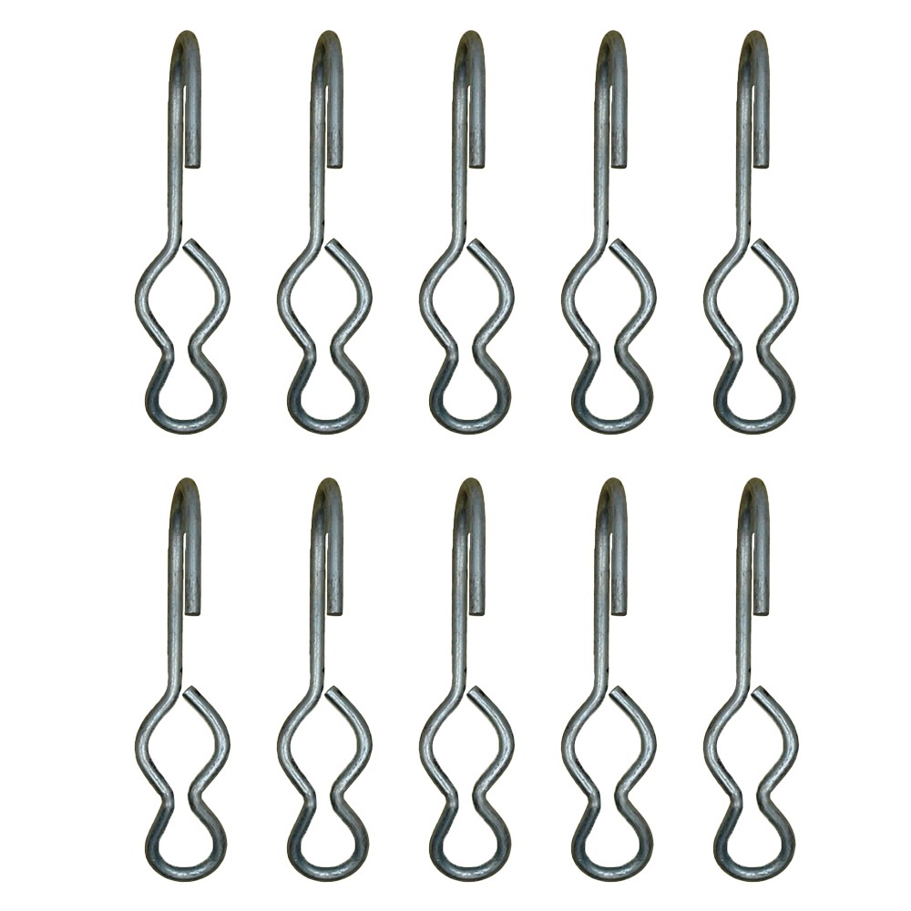 Ten New S-J Style End Hooks For Tarping & Tie-Down Applications Non Slip Design